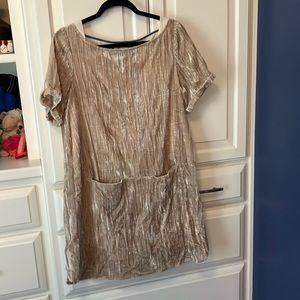 Anthropologie Floret Crush Velvet Dress.  Med